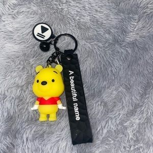 Winnie the Pooh Keychain with Wristband